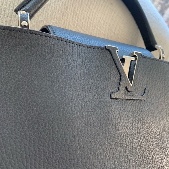 Louis Vuitton Taurillon Capucines PM Black - Picture 2 of 8